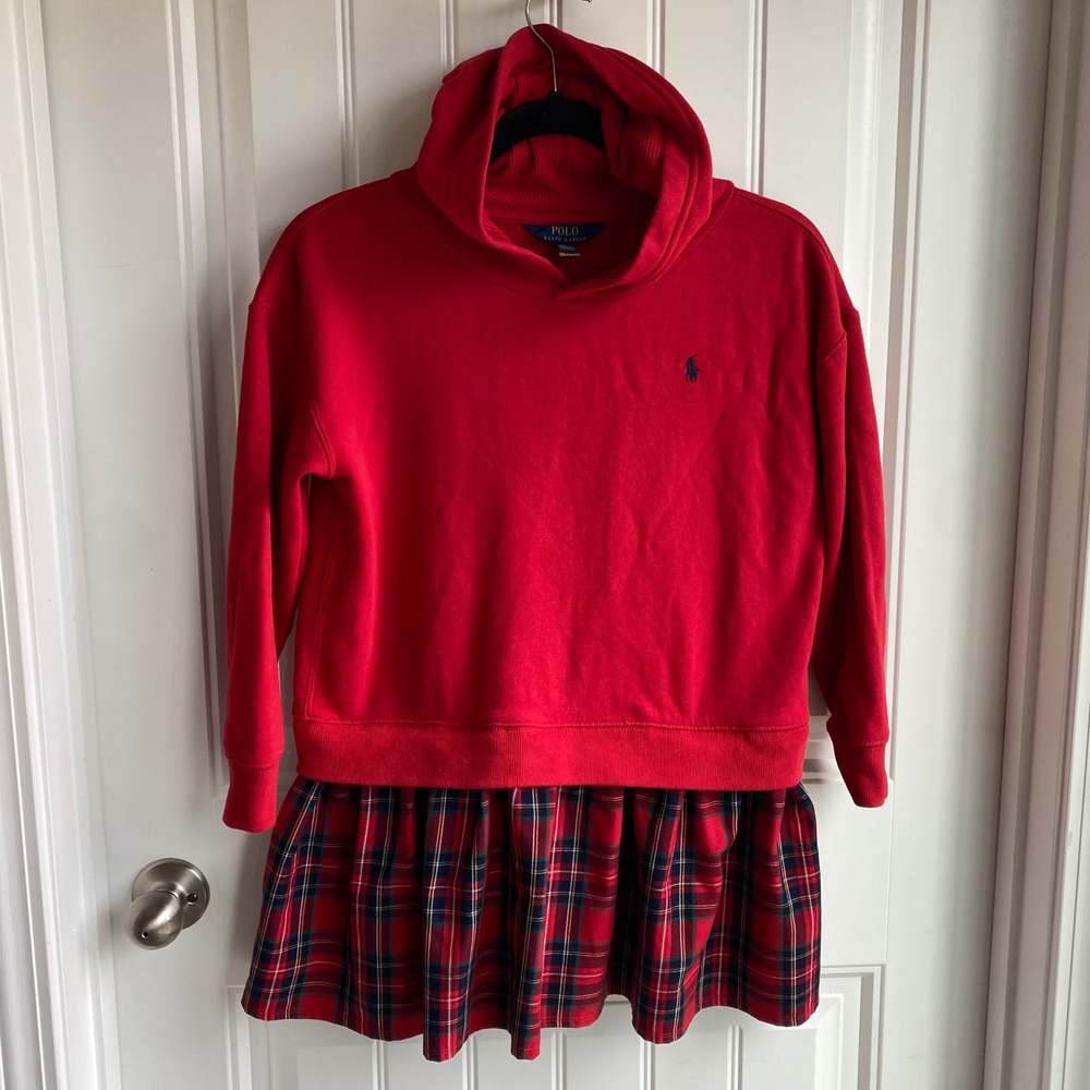 Polo Ralph Lauren plaid dress, girls size medium